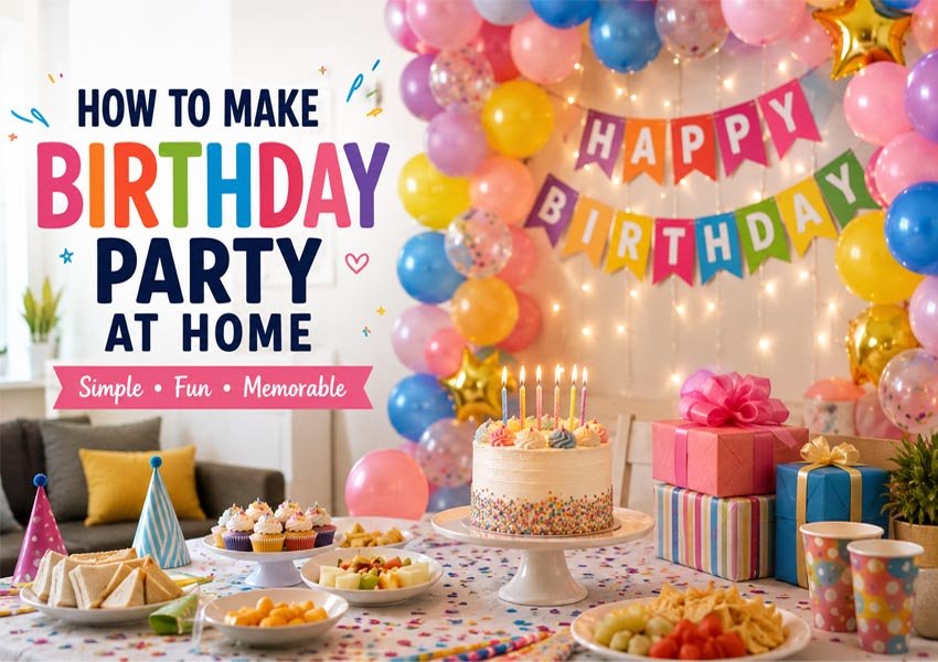 How to Make a Birthday Party at Home