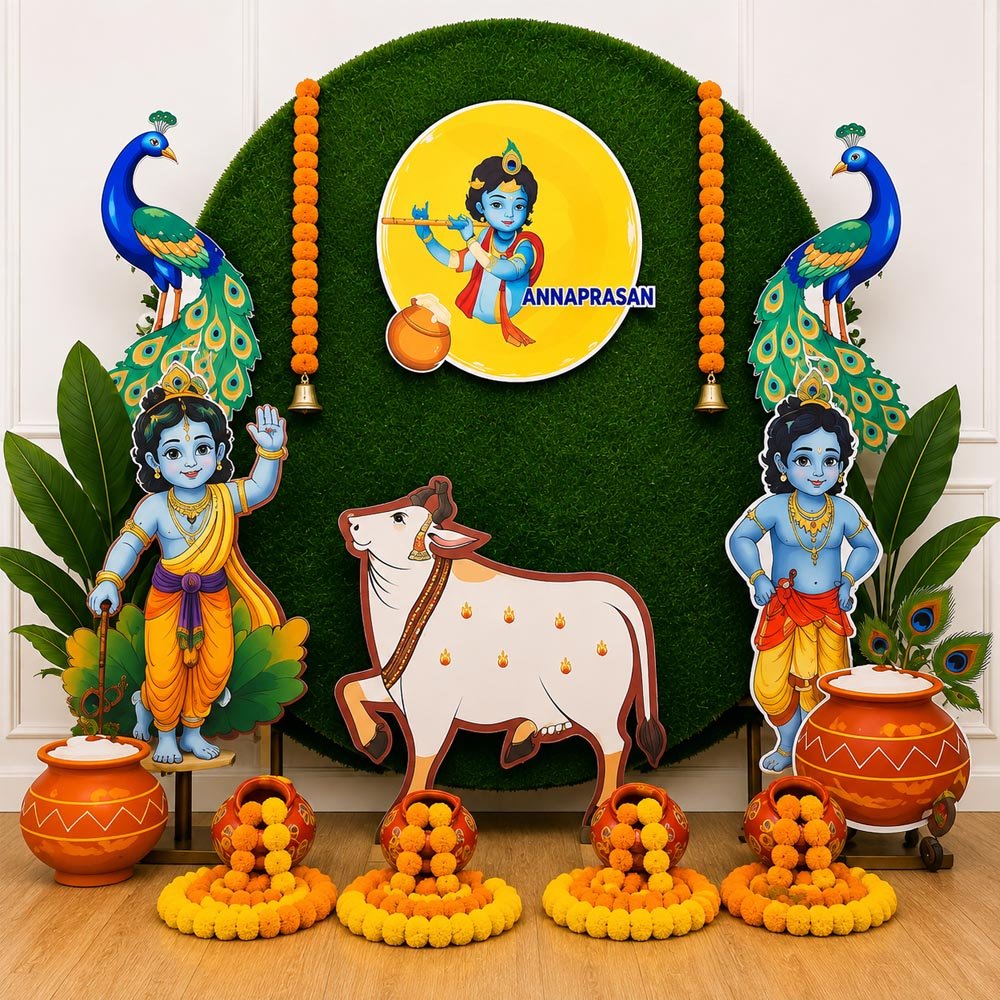 Krishna Theme Annaprashan Decoration in Patna