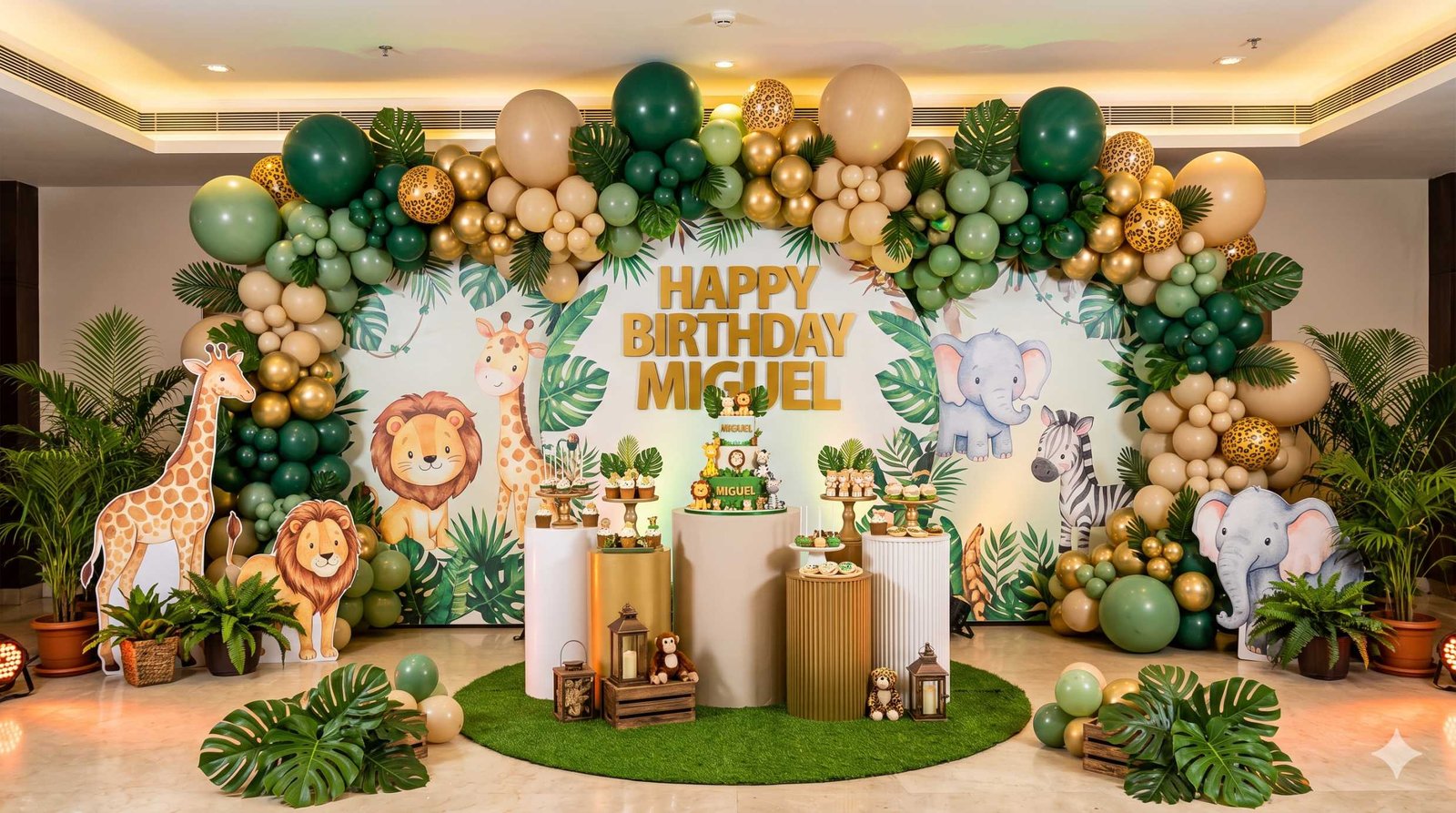 Premium Jungle Safari Theme Birthday Decoration in Patna
