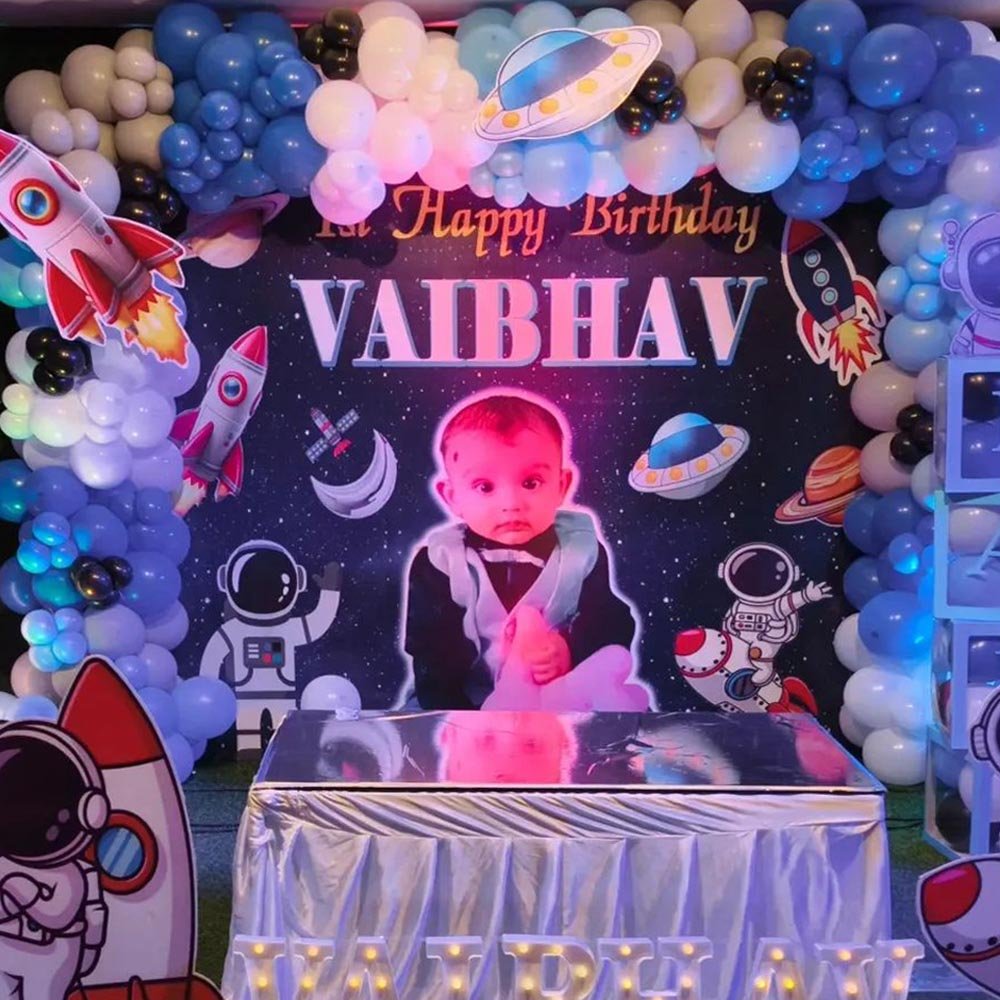 Satellite Theme Birthday Decoration in Patna